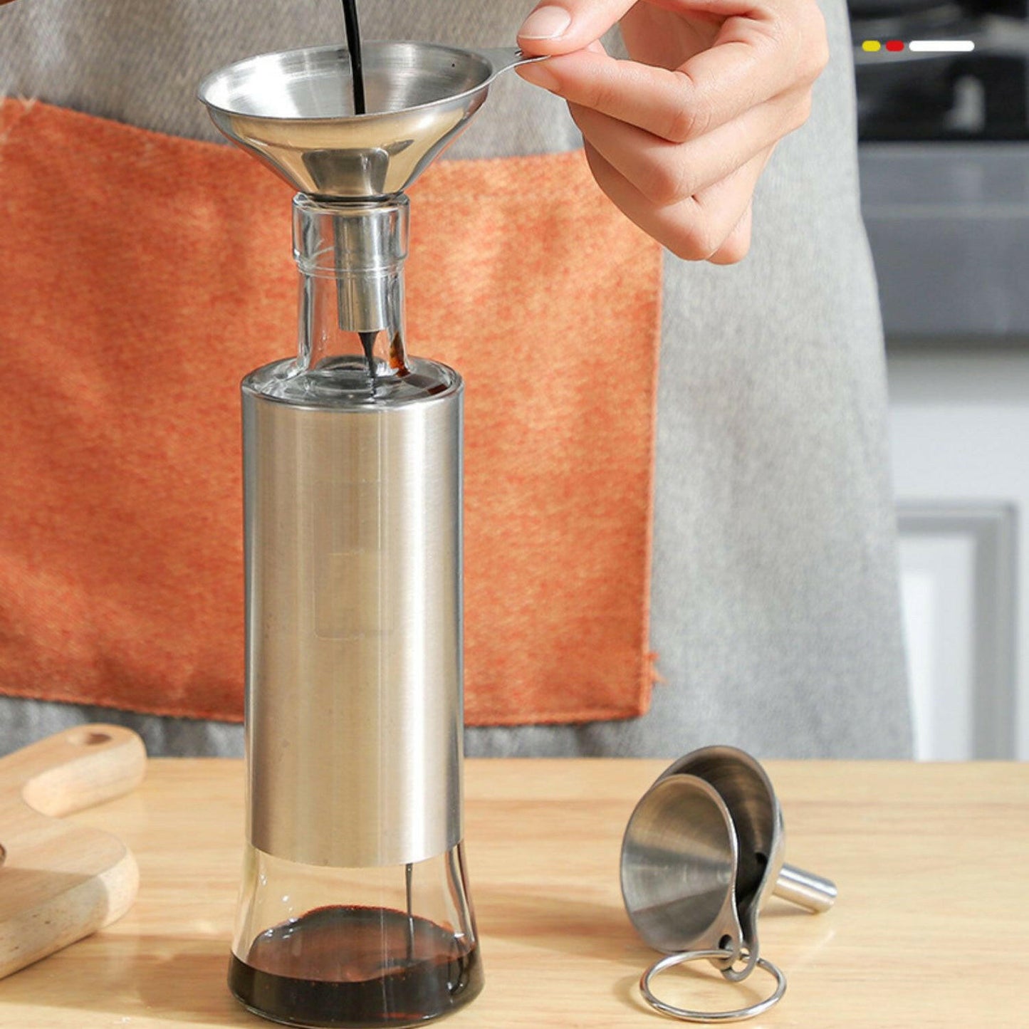 KITCH AT EASE™ 3-in-1 Stainless Steel Funnel