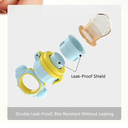 KITCH AT EASE™ Silicone 5-in-1 Baby Food Feeder Sucking Pacifier