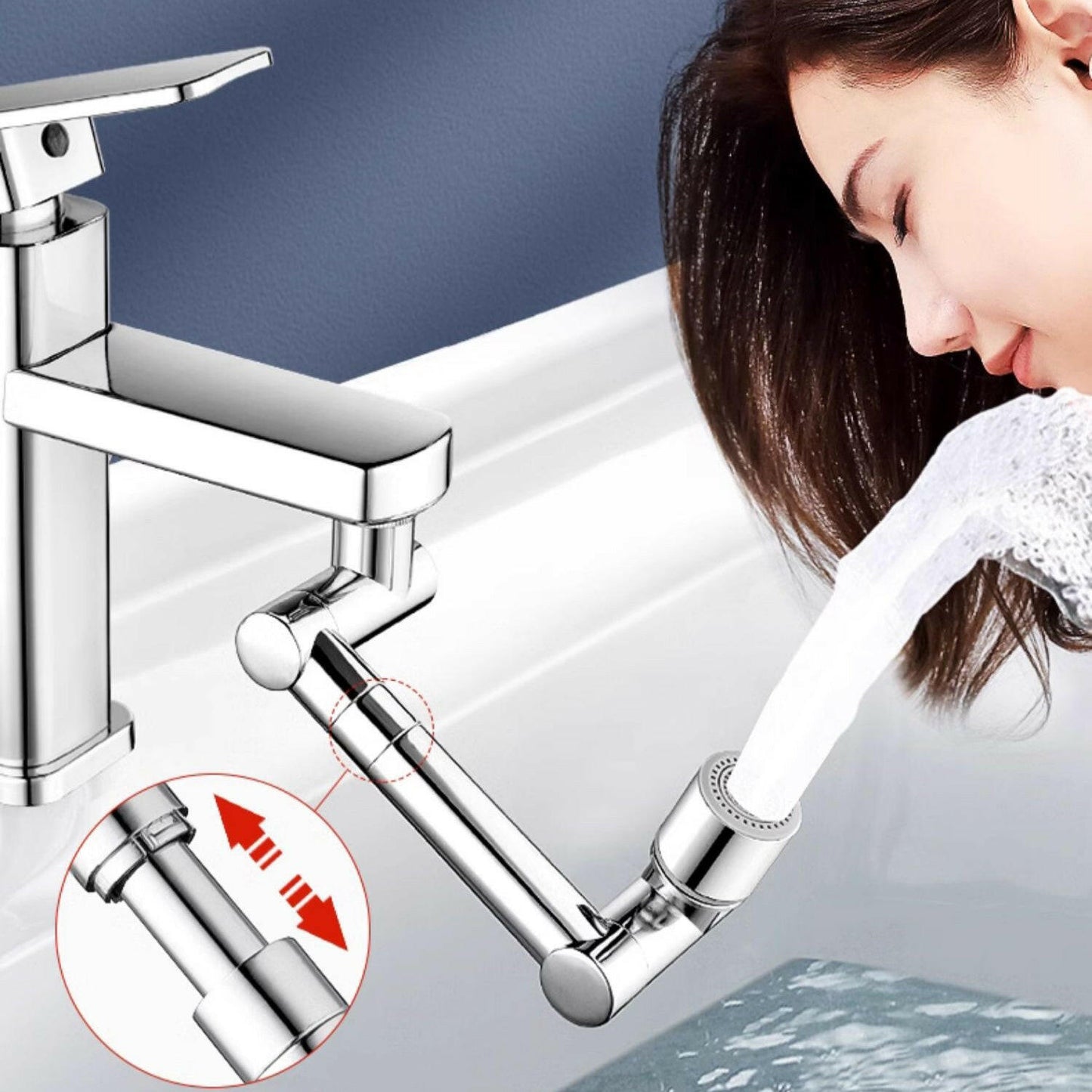 KITCH AT EASE™ Faucet Extension Rotating Mechanical Arm