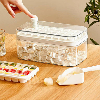 KITCH AT EASE™ High Capacity Press-To-Release Ice Tray with Scoop