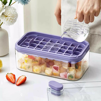 KITCH AT EASE™ High Capacity Press-To-Release Ice Tray with Scoop