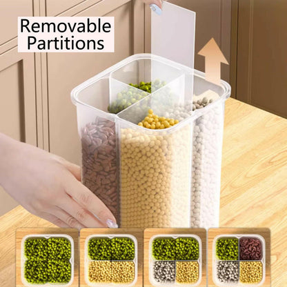 KITCH AT EASE™ Four-Compartment Kitchen Grain Organizer