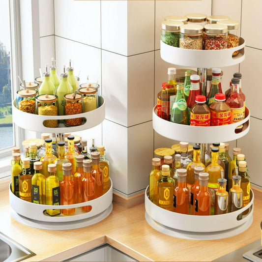 KITCH AT EASE™ Premium Kitchen Seasoning Multi-Tier Rotating Rack