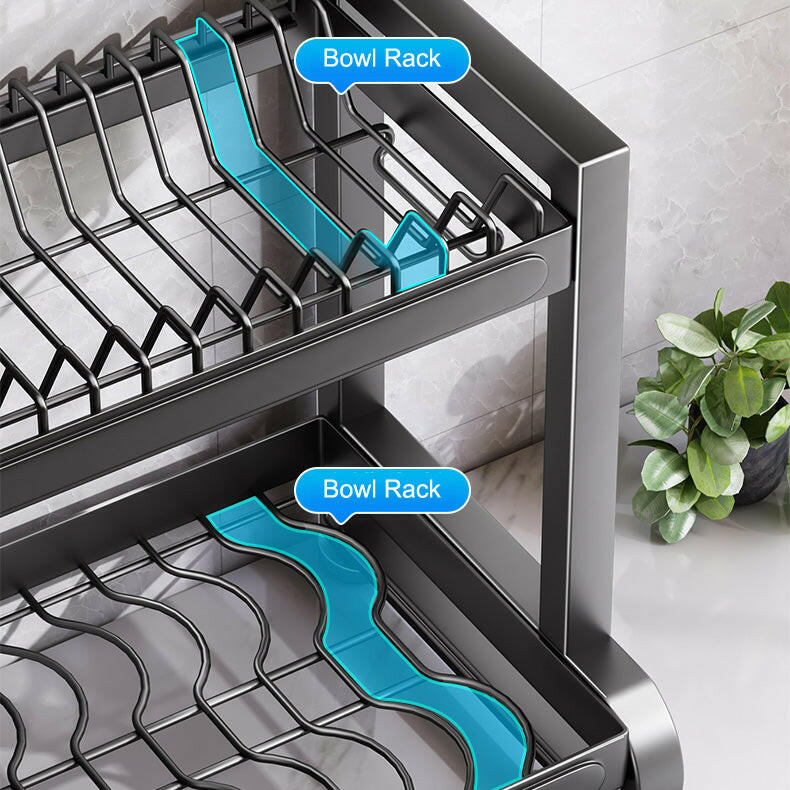 KITCH AT EASE™ Premium All-In-One Multi-Tier Kitchen Dish Organizer