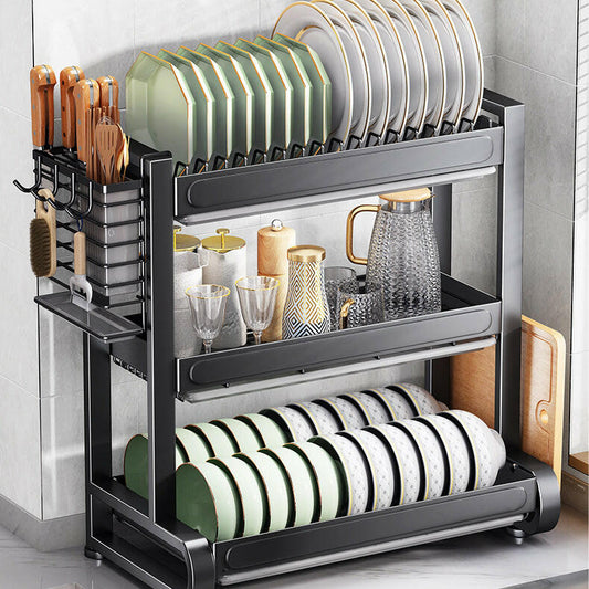 KITCH AT EASE™ Premium All-In-One Multi-Tier Kitchen Dish Organizer