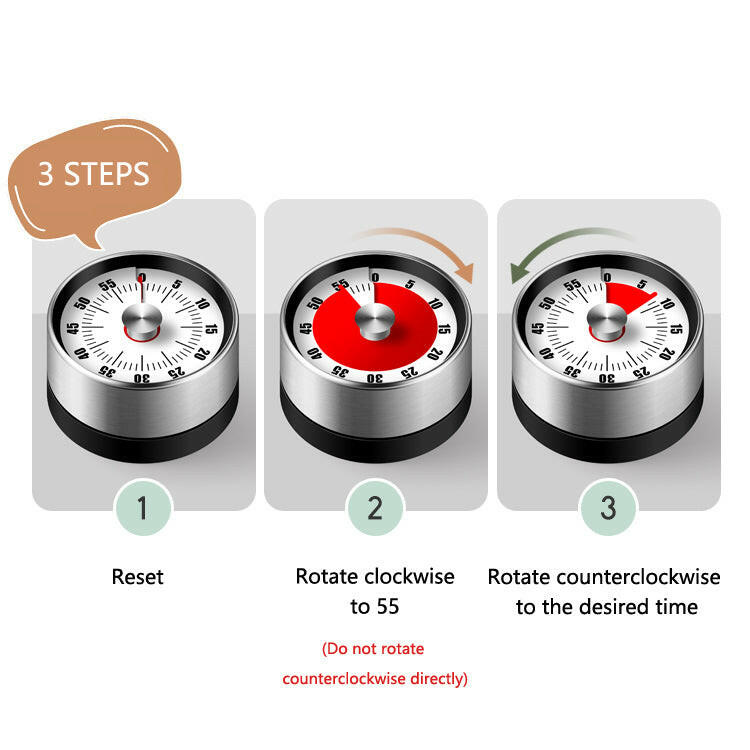 KITCH AT EASE™ Magnetic Mechanical Timer