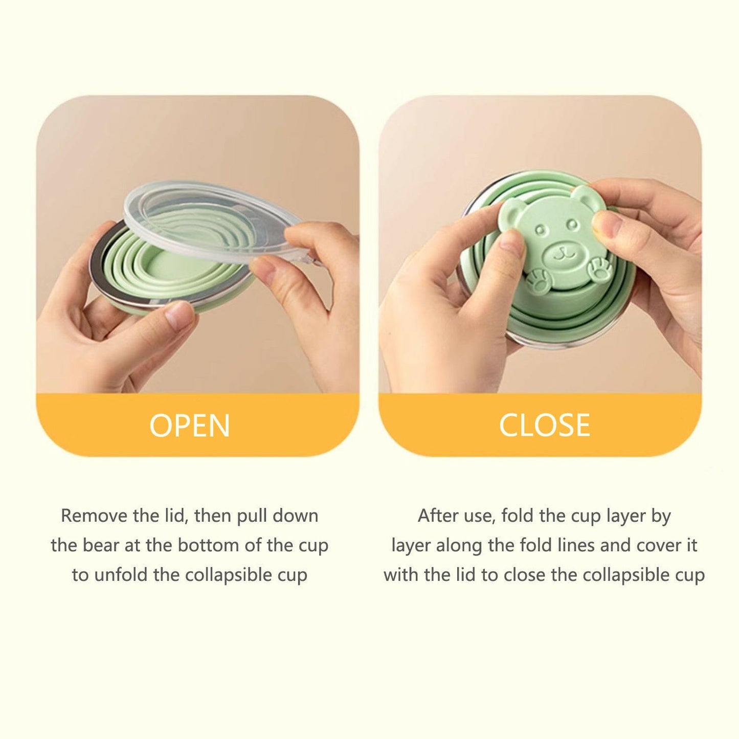 KITCH AT EASE™ Portable Silicone Collapsible Cup