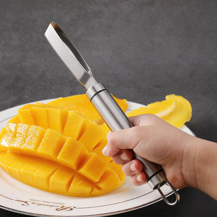 KITCH AT EASE™ 2-in-1 Stainless Steel Mango Pitter and Spoon