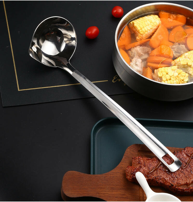 KITCH AT EASE™ Stainless Steel Oil and Soup Separator Spoon