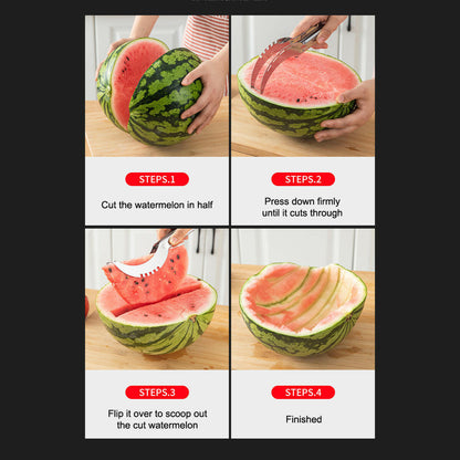 KITCH AT EASE™ Stainless Steel Watermelon Cutting Knife Clamp