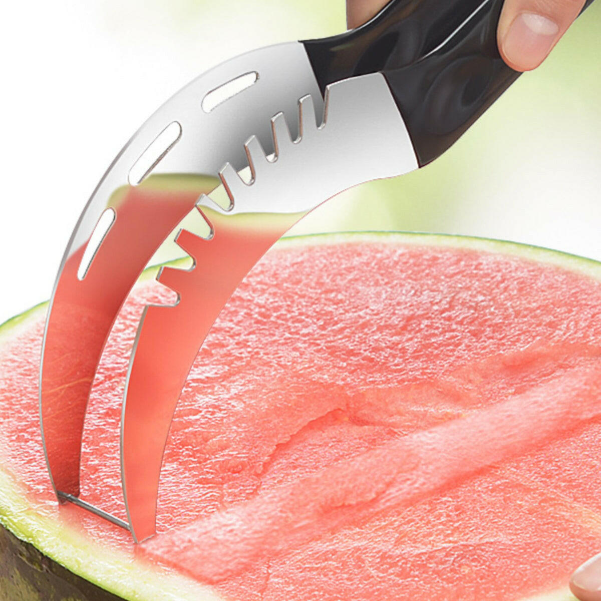 KITCH AT EASE™ Stainless Steel Watermelon Cutting Knife Clamp