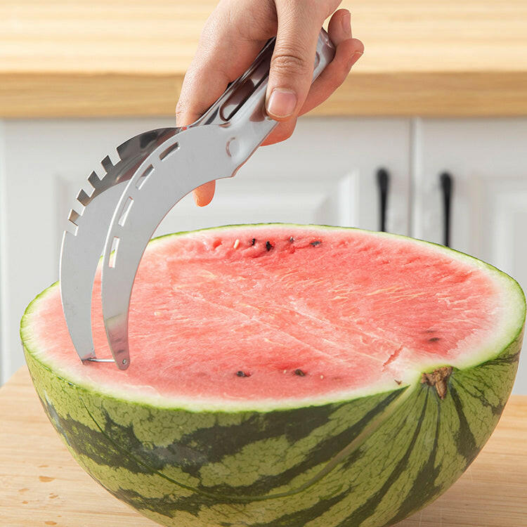 KITCH AT EASE™ Stainless Steel Watermelon Cutting Knife Clamp