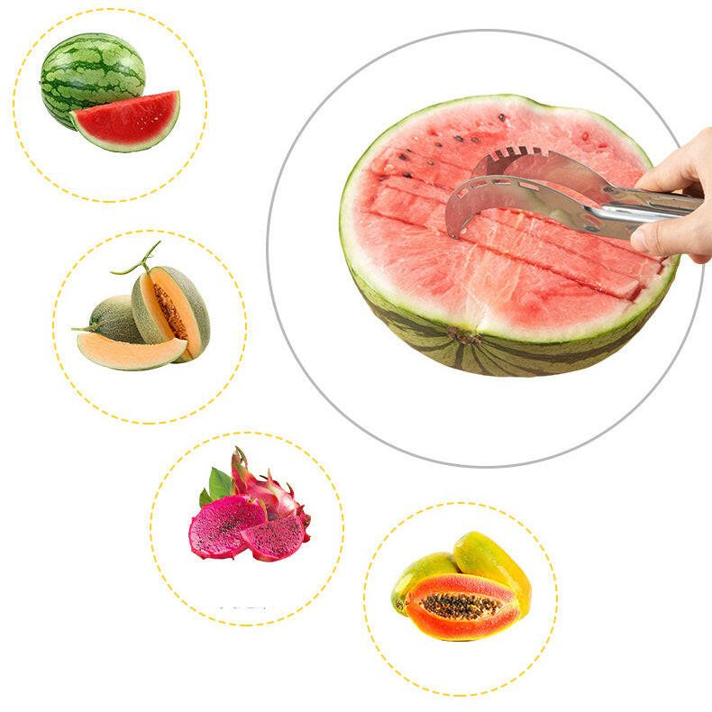 KITCH AT EASE™ Stainless Steel Watermelon Cutting Knife Clamp