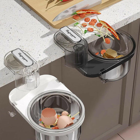 KITCH AT EASE™ Suction Cup Rotating Mini Table-Edge Trash Can