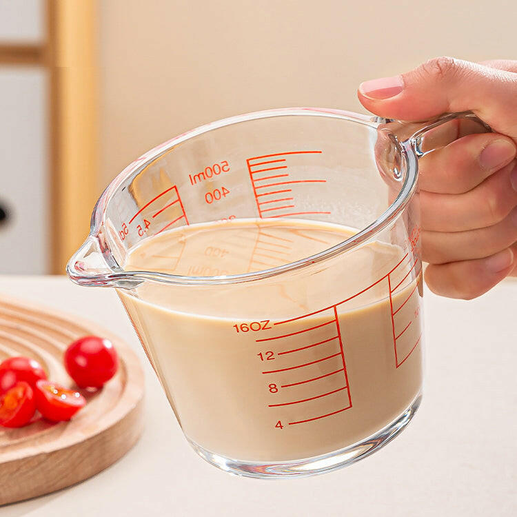 KITCH AT EASE™ 1000ML Thickened Glass Measuring Cup with Filter