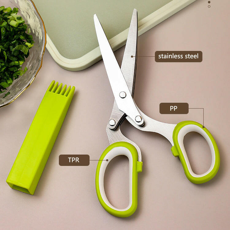 KITCH AT EASE™ 5 Layers Stainless Steel Chopped Scallions Scissors